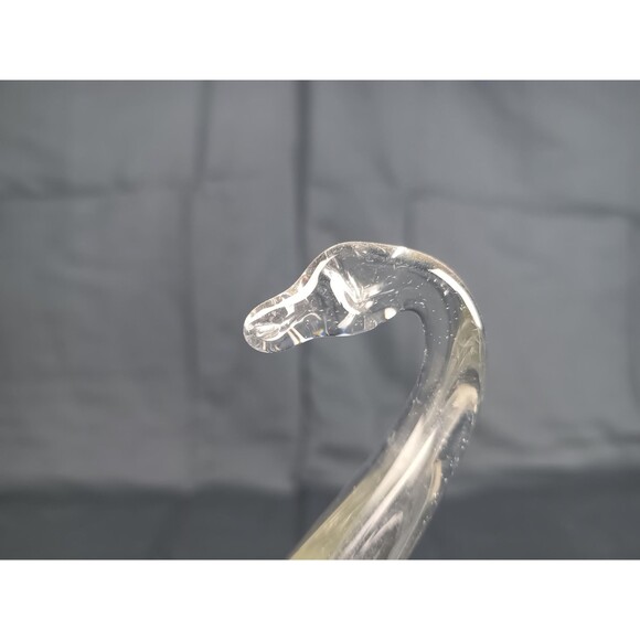 Vintage Glass Swan Dish Candy Nut Peanut Dish Coin Change Holder Desk Shelf Deco - Picture 7 of 10